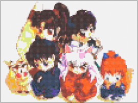 Inuyasha group - inuyasha,manga,anime,characters,orange