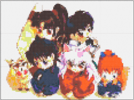Inuyasha group - inuyasha,manga,anime,characters,orange
