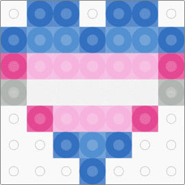 Small Trans Heart - blue,pink,pride,transgender,heart