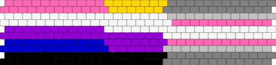 Pride cuff except I dont know what tf I am - gray,purple,pink,pride,pride cuff,lgbt,genderfluid,non binary,demigirl,nonbinary