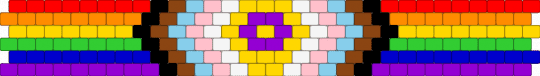 Progress pride flag peyote stitch - red,yellow,purple,progress pride flag,lgbtq,lgbtqia,peyote stitch