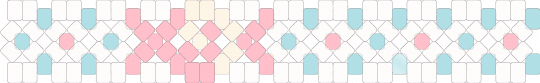 Candy - white,pink,light blue