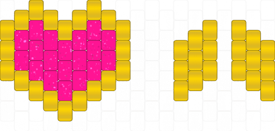 Pink heart of Courage - yellow,pink,mlp,my little pony,gold