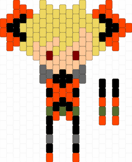 bakugo head - red,yellow,beige,mha,bnha,bakugo,katsuki,baku,my hero,my hero academia,orange