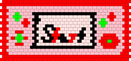 game bag - front - red,pink