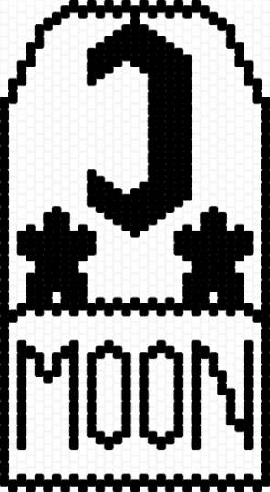 Backpack pattern - black
