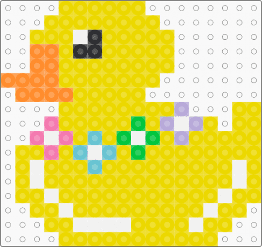 rave ducky - rubber ducky,plur,rave,kandi,toy,duck,animal,yellow