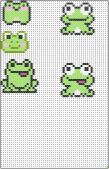 frogs - green