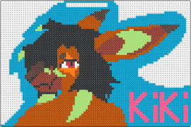 My Fursona - red,light blue,furry,vernid