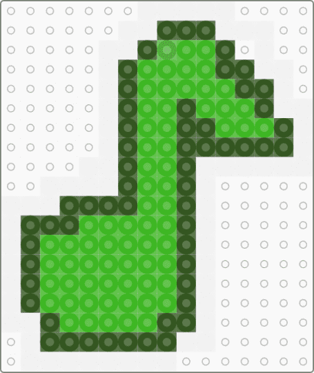 GACHA MUSIC NOTE - emote, gacha, gold, green, perler