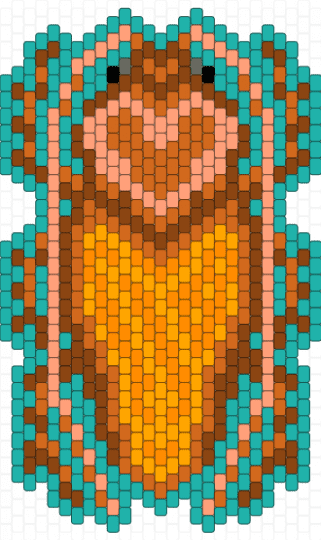 Cockroach - cockroach,orange,teal,insect,roach,bug