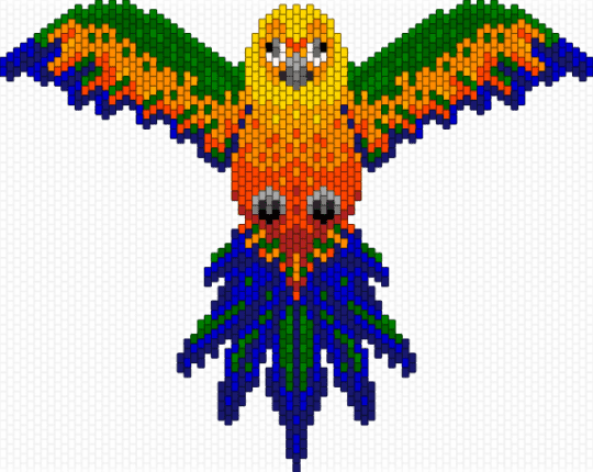 Jenday Conure - pet,animal,red,orange,green,purple,parrot,bird,conure,jenday