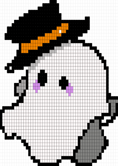 Ghost! - gray, orange, white