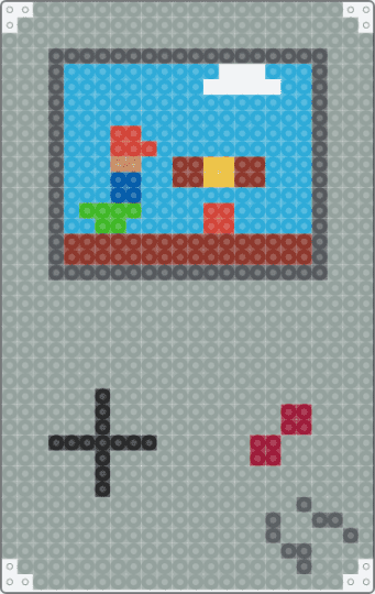 Retro Gameboy! - cotdretro, game, gameboy, gaming, gray, light blue, mario bros, nintendo, retro, video game