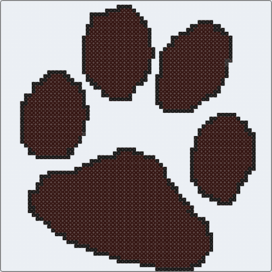 Paw print - brown,white,cotddogs,dog,prints,paw print,animal