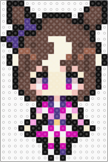 Special Week - Umamusume - brown, girl, horse, pony, purple, special week, sprite, umamusume
