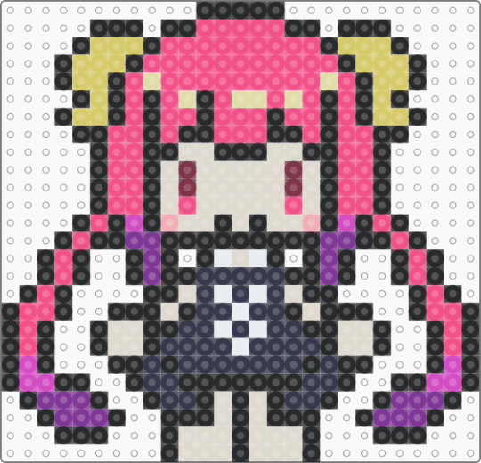 Ilulu - black,pink,beige,ilulu,dragon,purple,chibi,sprite,kawaii,maid
