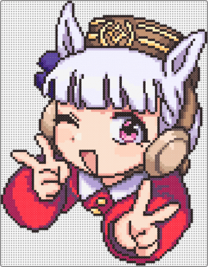 Pisupisu☆Supisupi Golshi-chan - beige, brown, girl, gold ship, horse, large, pink, red, umamusume, white