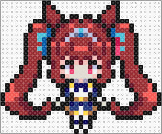 Daiwa Scarlet - Umamusume - blue, brown, daiwa scarlet, girl, horse, pony, red, sprite, umamusume