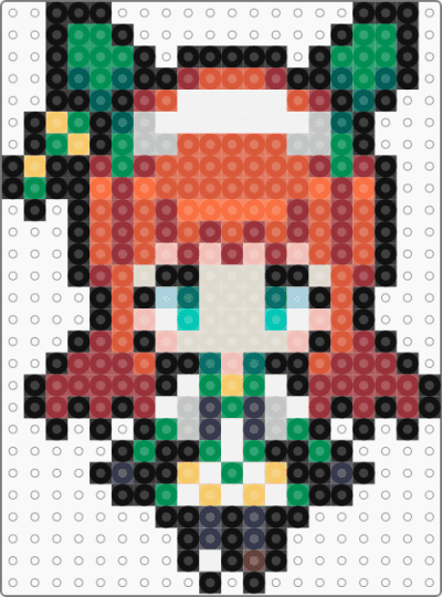 Silence Suzuka - Umamusume - beige, girl, green, horse, orange, pony, red, silence suzuka, sprite, umamusume