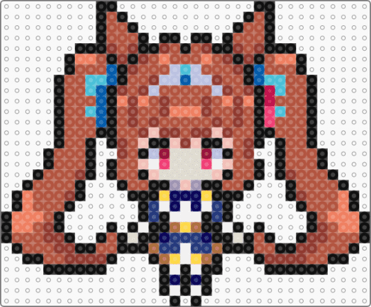Daiwa Scarlet - Umamusume - blue, brown, daiwa scarlet, girl, horse, pony, red, sprite, umamusume