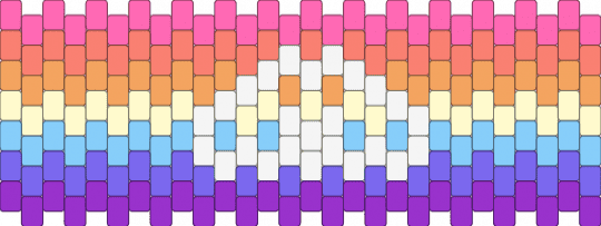 xenogender flag cuff ^o^ - orange, pink, purple