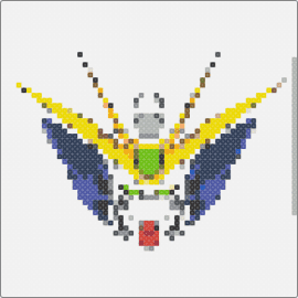 Wing Zero - gundam,wing zero,mech,majestic,robot,anime,pilot,blue,yellow