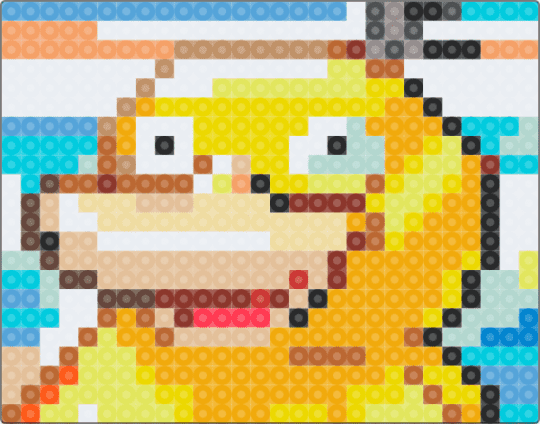 Misty's Psyduck - psyduck,panel,gaming,pokemon,video game,light blue,yellow,orange,beige,colorful