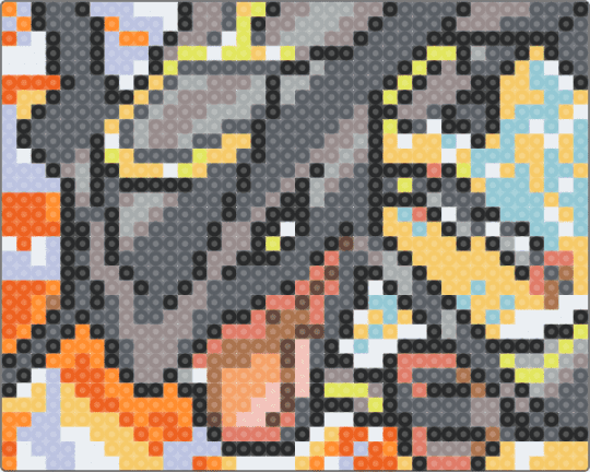 Shiny Rayquaza - gray,yellow,orange,pokemon,rayquaza