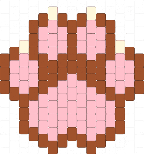 Paw w/ claws - red,pink,paw,furry,animal,dog,cat,wolf,bear