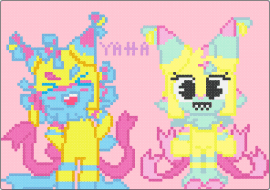 Yatta - light blue,pink