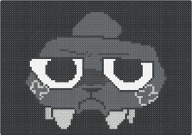 Pebble is tired of distracting - black,gray