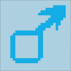 Male sign - light blue