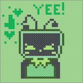 Vee - teal,dandys world,vee