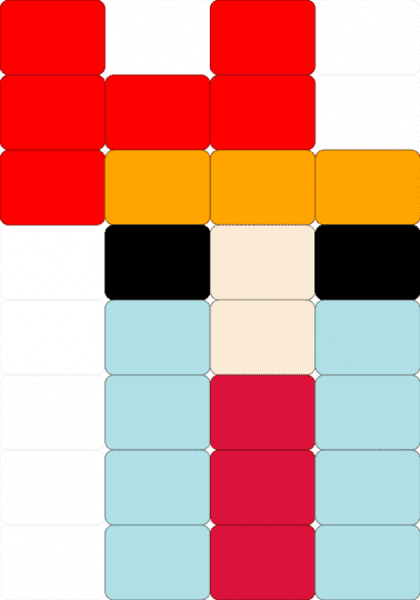 Elizabeth Afton - red,light blue,fnaf