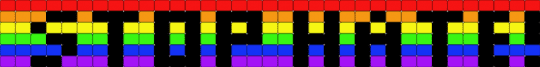 stope hate!! (pride cuff :3) - red,purple,pride