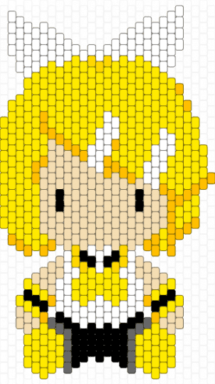 kagamine rin peyote charm!!! - yellow,rin,vocaloid,len,kagamine rin,sekai,project sekai