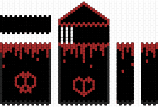 wip - black,red
