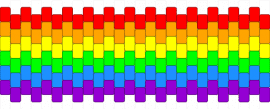 basic pride cuff - orange,green,purple,colorful