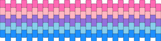 Catgender kandi cuff - pink,light blue