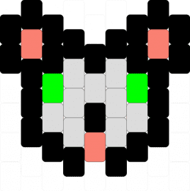 Husky design - black,white,orange,green