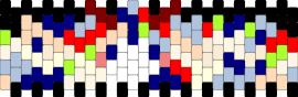 Kikuo - beige,purple,light blue,red