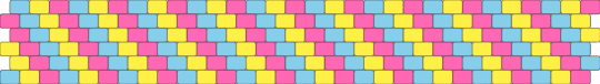 Pansexual candy cane - pink,light blue,yellow,pride,pan,pansexual,colorful