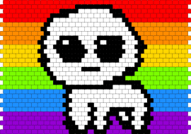 Pride autism creature - red,green,light blue,purple,lgbtq,yippe,creature
