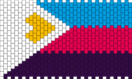 Tricolor Polyamorory Pride Flag - polyamorous,pride,flag