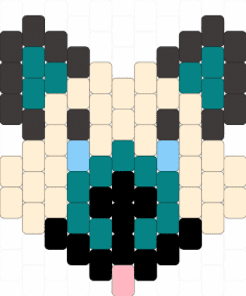 honey - teal,beige,brown