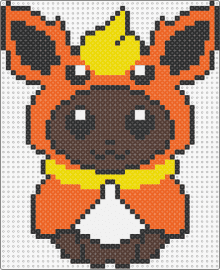 Pattern EF - eevee,pokemon,flareon,costume,gaming,character,cute,brown,orange,yellow