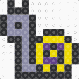 Intersex Pride Flag Snail - black,yellow,gray