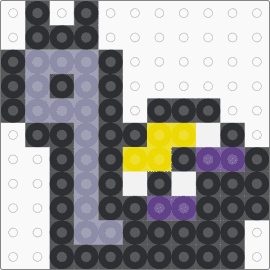 Nonbinary pride Flag Snail - black,gray