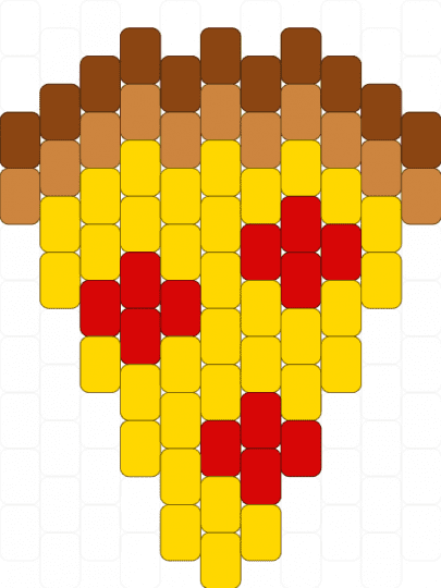 Pizza Slice - red,yellow,pizza,slice,charm,cute,tiny,brown